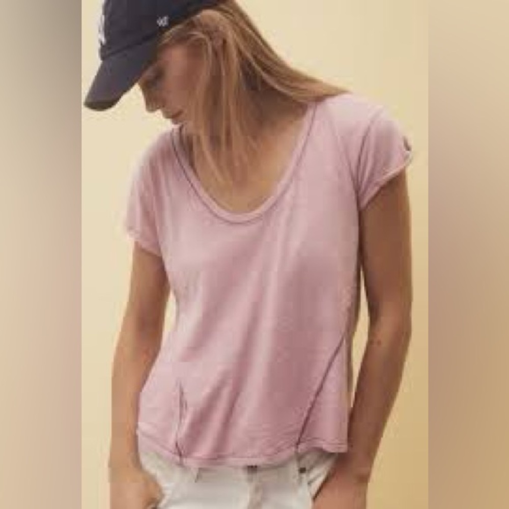 Pilcro for Anthropologie Mauve Tee